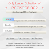 Best Seller Package002 Only Render for E-commerce and Online Jewelry Stores